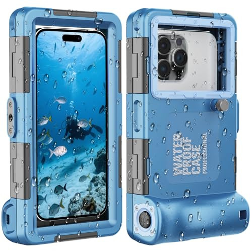 Towevine 2026Underwater Snorkeling Diving Phone Case for iPhone 17/16/15/14/13/ Pro Max/XR/XS/X Galaxy S24/S23/S22.[50ft/15m] Professional Scuba Dive