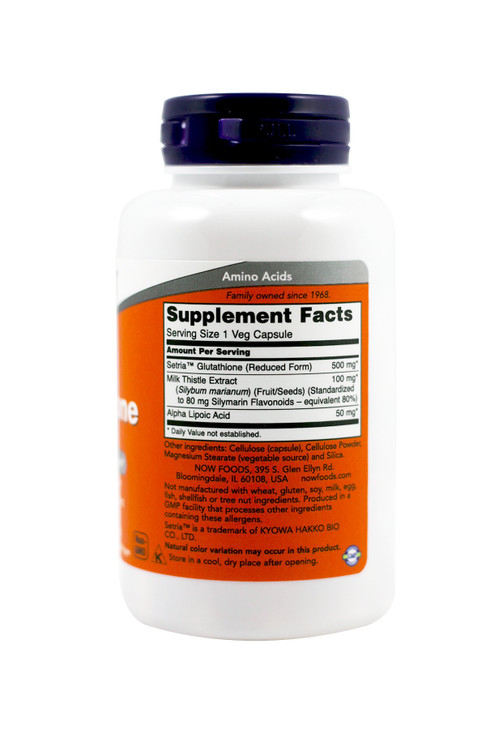 Now Foods Glutathione 500 mg - 60 Vcaps 2 Pack