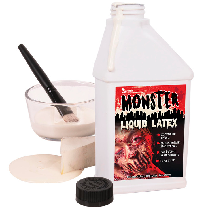 Kangaroo Professional Grade Liquid Latex SFX Makeup Prosthetics 14 oz - Latex Liquid Skin Body Paint Special Effects for Cosplay, Theater & Film - Cr
