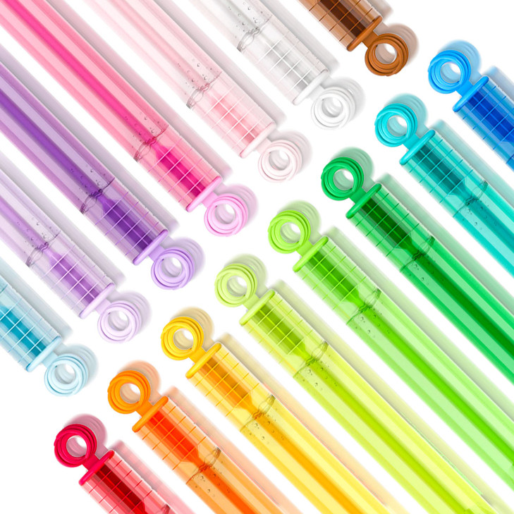 INSCRAFT Bubble Wand, 90 Pack Mini Bubble Wands Bulk 15 Colors for Halloween, Summer Toys, Wedding, Outdoor Indoor Activity Use, Bubbles Party Favors