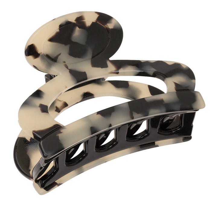 France Luxe Oval Cutout Claw Clip - Ivory Tokyo