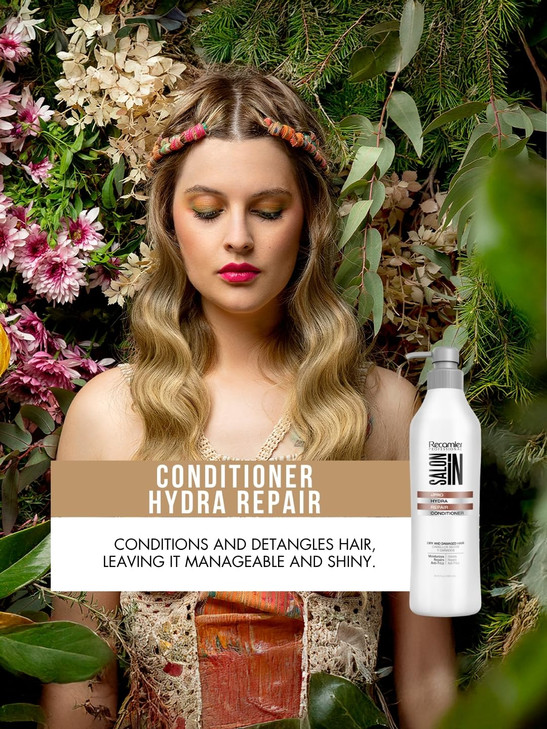 Salon In Hydra Repair Conditioner  33.8 Fl oz | Deep Moisture & Strength for Dry, Damaged Hair