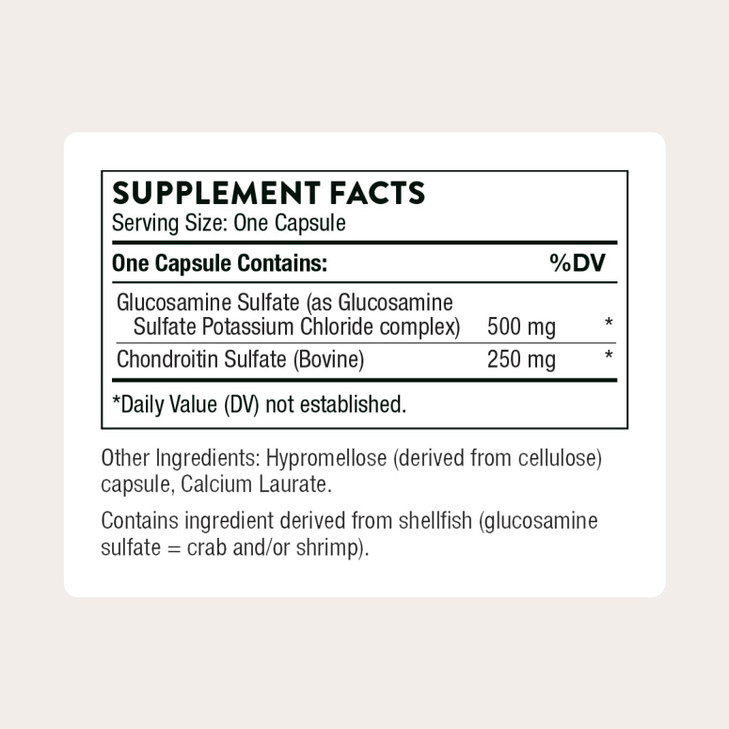 THORNE - Glucosamine & Chondroitin - Support to Maintain Healthy Joint Function and Mobility* - 90 Capsules