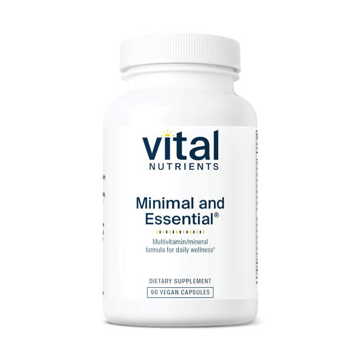 Vital Nutrients Minimal and Essential Multivitamin - Vegetarian One per Day Multi Vitamin, Mineral, & Antioxidant Supplement* - Iron-Free - Gluten, D