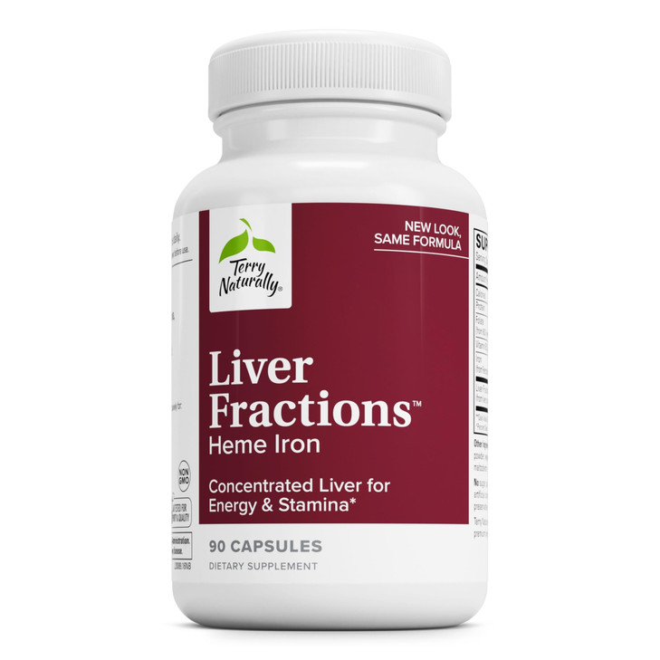 Terry Naturally Liver Fractions - Endurance & Energy Support with Gentle Iron - Dietary Supplement Supports Healthy Red Blood Cell Formation - Iron S