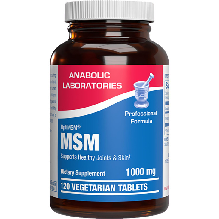 Methylsulfonylmethane MSM Supplement 1000mg - High Strength Soft Tissue & Joint Support Supplement with MSM from OptiMSM - Vegetarian Non-GMO & Made