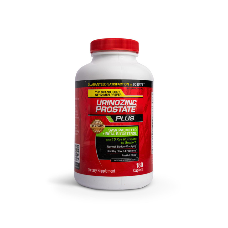 Urinozinc Plus - Prostate Supplement with Beta Sitosterol & Saw Palmetto  Reduce Frequent Urination Concerns & Support Your Prostate Health, 180 Cap