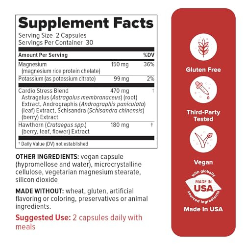 Redd Remedies, 120/80 Care, Heart Health and Natural Blood Pressure Support, 60 Vegan Capsules