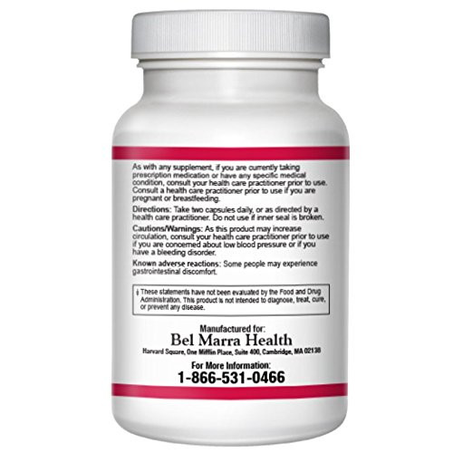 Bel Marra Health NOx Booster Supplement  ViNitrox®, Hesperidin, Hawthorn Extract  Promotes Circulation  60 Capsules
