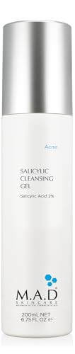 M.A.D Skincare Salicylic Cleansing Gel - Acne Facial Wash 6.75 oz.