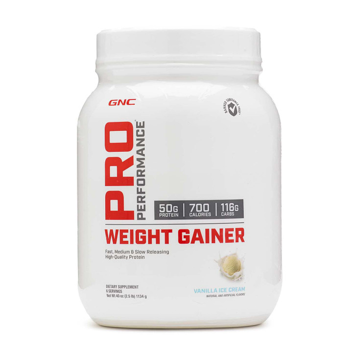 GNC Pro Performance Weight Gainer - Double Chocolate - 2.5 lb