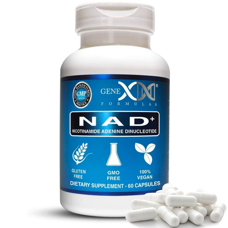 Genex Formulas NAD+ 250mg Serving 60 Capsules Nicotinamide Adenine Dinucleotide (Actual NAD+ Not a Precursor) (1)