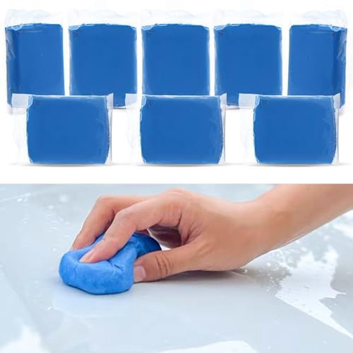 Kliveco 8 Pack Clay Bars Kit for Auto Detailing, 400g Premium Magic Clay | Adsorption Capacity for Detailing & Wash Clean