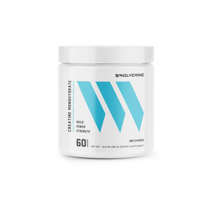 Swolverine® Creatine Monohydrate Powder  60 Servings | 100% Pure, Micronized Creatine for Muscle Strength, Power & Recovery