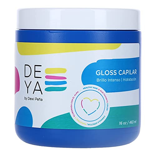 DEYA Gloss Capilar with Organic Coconut and Jojoba Oils and Silk Deep Restorative Mask 16 OZ