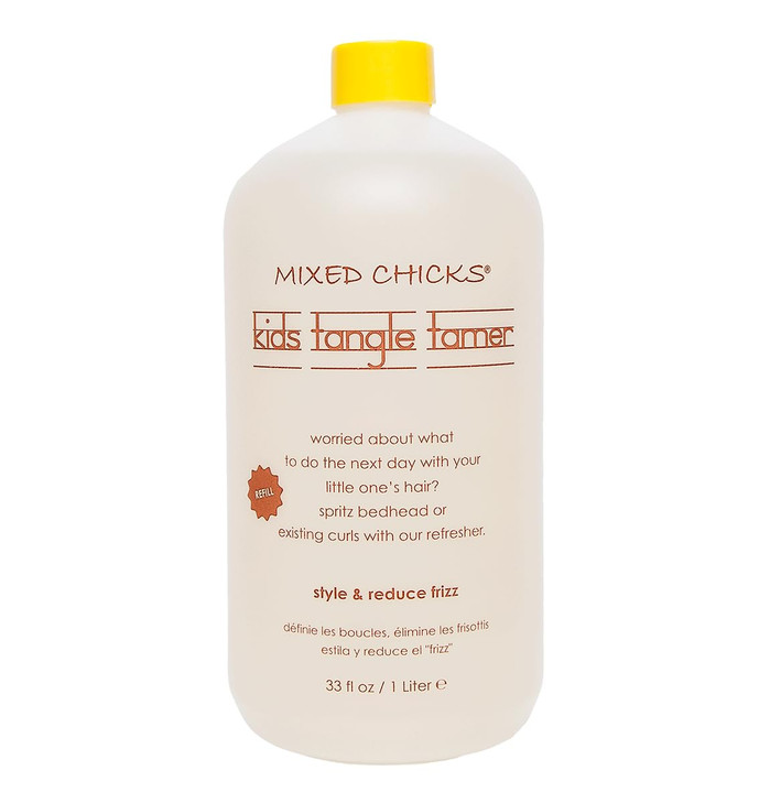Mixed Chicks Kids Tangle Tamer - Light and Moisturizing Styling Formula for Frizz-free Curls, 33 fl.oz.