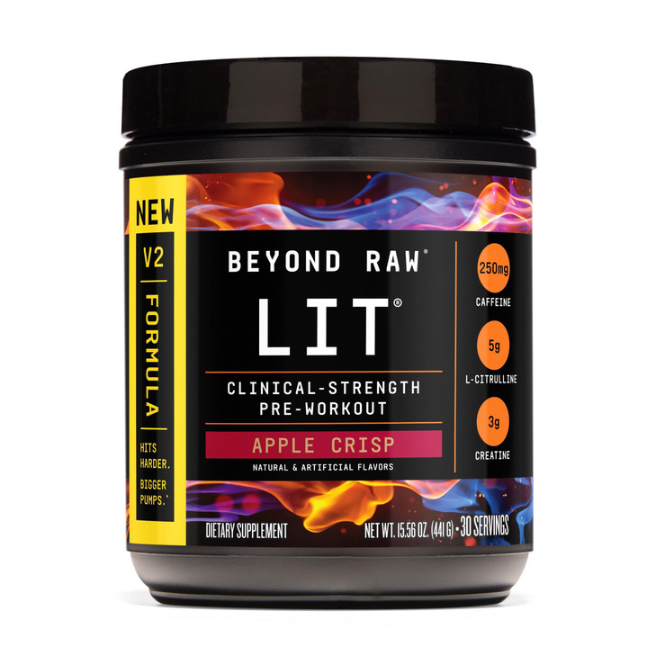 BEYOND RAW LIT Pre-Workout - Fruit Punch (30 Servings)