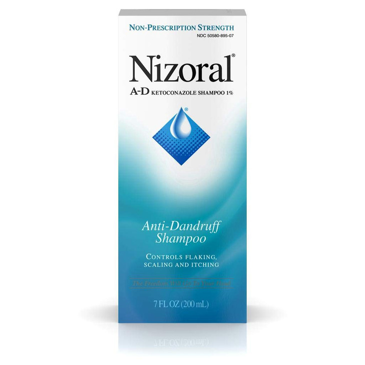 Nizoral A- D Anti-Dandruff Shampoo Value Pack, Blue, Fresh, 7 Fl Oz (Pack of 2)