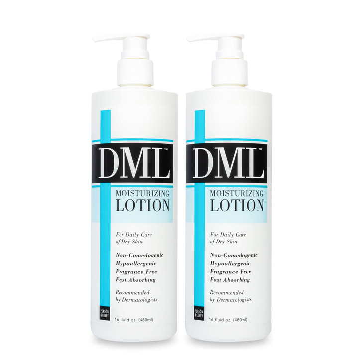 DML Moisturizing Lotion- Hydrating Hand and Body Moisturizer / Hypoallergenic Body Lotion for Dry and Cracked Skin / Gentle, Unscented Moisturizing L