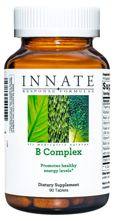 INNATE Response Formulas B Complex - B Vitamin Supplement - Supports Cellular Energy Production and Metabolism - Vegan, Kosher, Non-GMO Project Verif