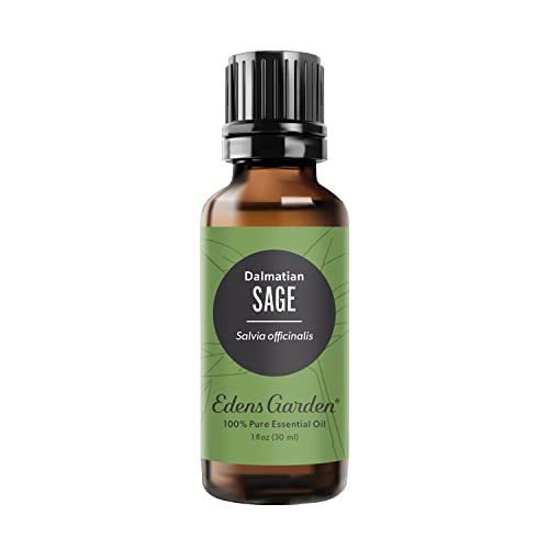 Edens Garden Sage- Dalmation Essential Oil- 100% Pure Premium Grade, Undiluted, Natural, Therapeutic, Aromatherapy, The Best for Diffuser, Candle, La