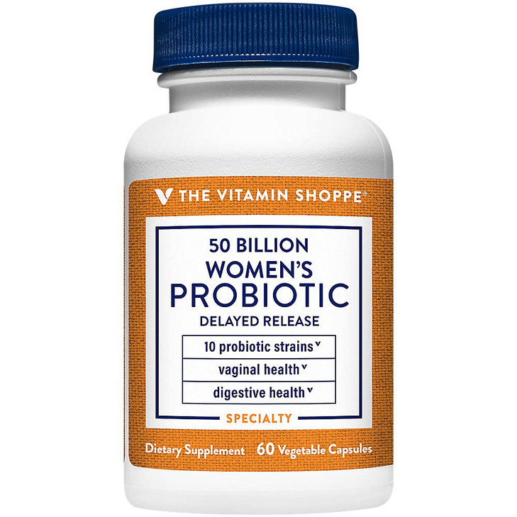The Vitamin Shoppe Women's Probiotic Delayed Release 50 Billion - with 10 Probiotic Strains to Support Digestive, Immune & Vaginal Health or Yeast Im