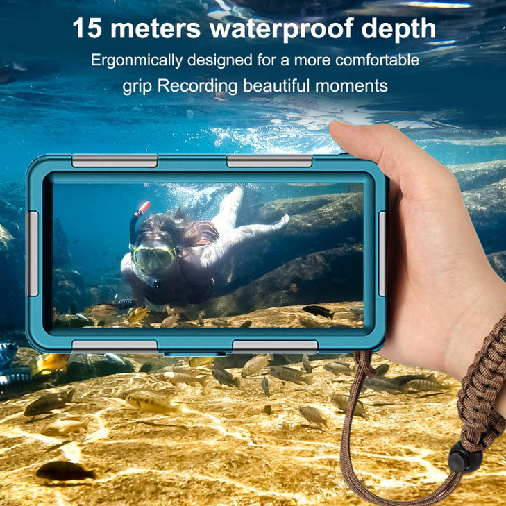 Underwater Snorkeling Diving Phone Case for iPhone 17/16/15/14/13/12/11Pro Max/XR/XS/X Samsung Galaxy S25/24/23/22/21, Professional Scuba Dive Waterp