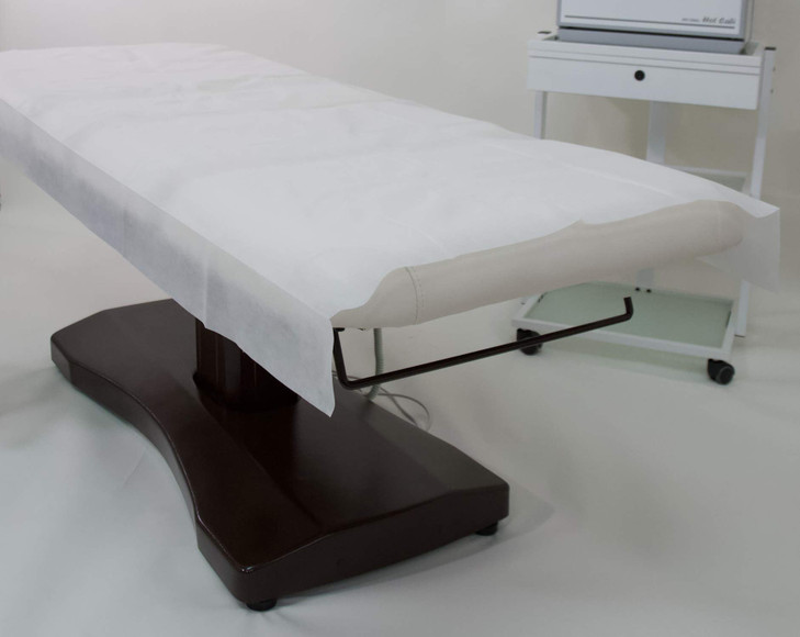 Disposable Flat Bed Sheets for Massage and Spa Tables, 78 x 40, 40 GSM Non Woven, Pre Cut and Individually Folded, 20 Pack
