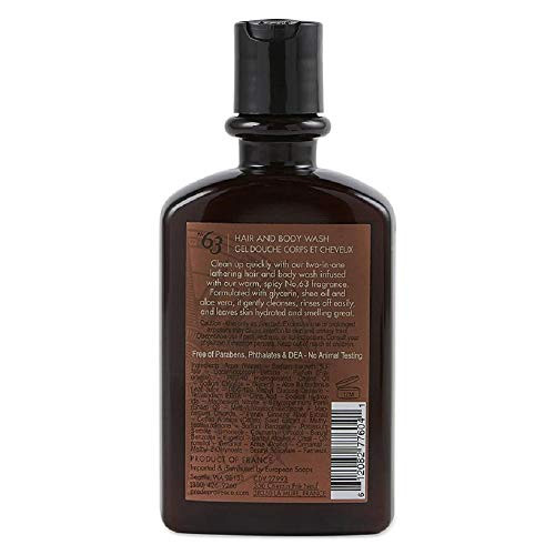Pre de Provence No. 63 for Men Hair & Body Wash and Body Lotion Set