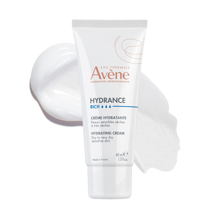 Avène Hydrance RICH Hydrating Cream, Daily Face Moisturizer, Soothes feelings of skin tightness & discomfort associated with dryness, Dry skin moistu