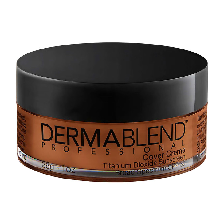 Dermablend Cover Creme High Coverage Foundation with SPF 30, 75W Golden Brown, 1 Oz.