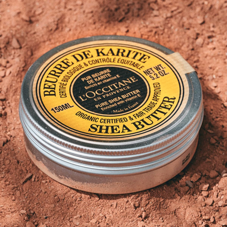 L'OCCITANE Organic Certified Pure Shea Butter:, Nourish Dry Skin & Hair, With Vitamin E, Multipurpose Organic Beauty Balm, Treatment, Protects From D