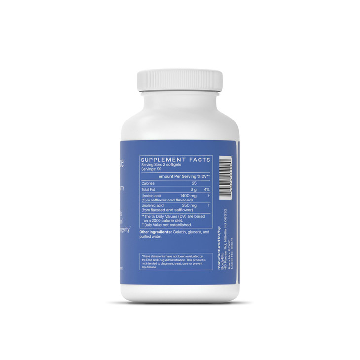 BodyBio Balance Oil - Omega 3 6 Supplement  Cold-Pressed Safflower & Flaxseed Oil  Supports Brain Function, Healthy Skin, and Mood