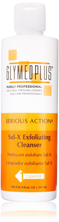 GlyMed Plus Serious Action Sal X Exfoliating Cleanser, 8 Ounce
