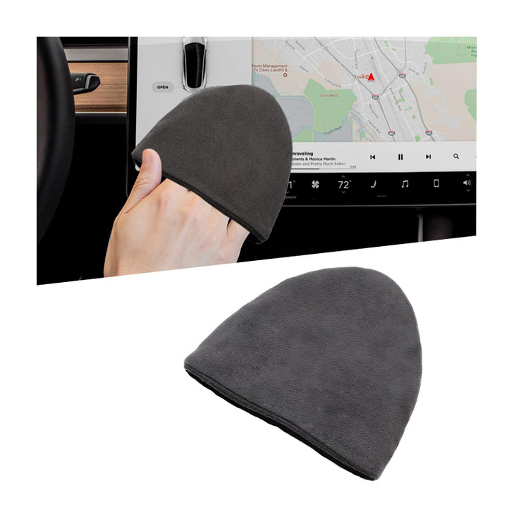 Ohleats Car Screen Cleaner, 4.72×3.93" Triangle Microfiber Auto Screen Cleaning Pad, Foldable Touch Screen Cleaner Cloth for Vehicle Dashboard LCD Di