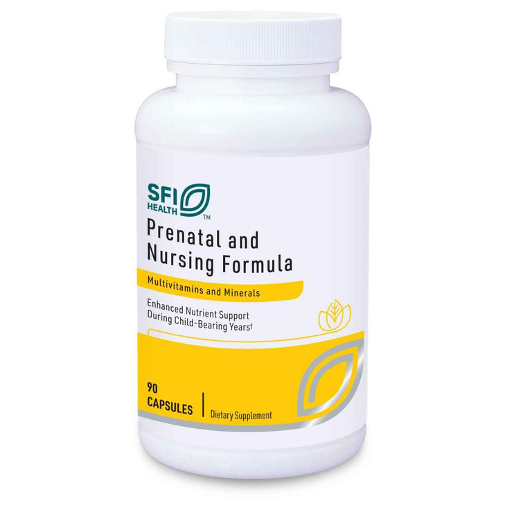 SFI Health Klaire Labs Prenatal & Nursing Multivitamin - Postnatal & Prenatal Vitamins for Women with Iron - Complete Nutritional Support During Prec
