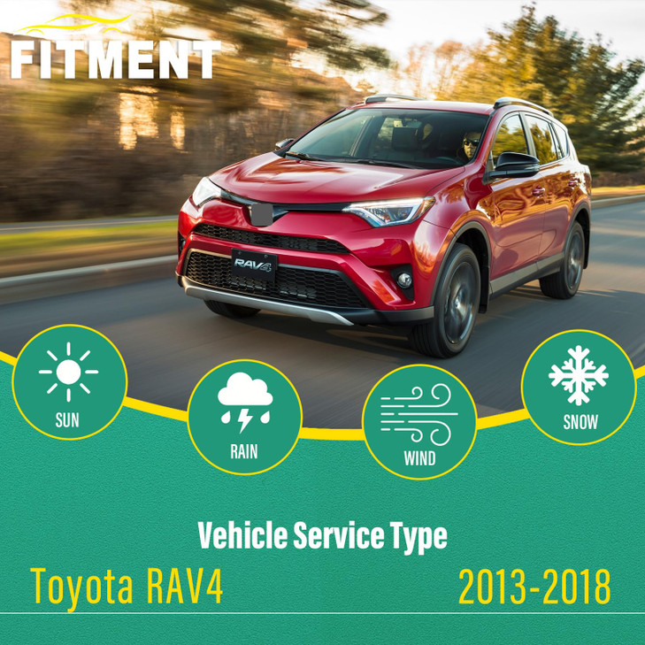 26" 16" 10" Windshield Wiper Blades Replacement for Toyota RAV4 2013 2014 2015 2016 2017 2018 Premium All Weather Front Rear Wipers Set - OEM Quality