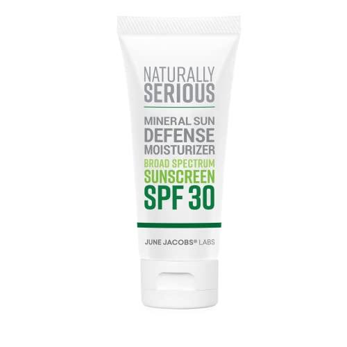 Naturally Serious | Mineral Sun Defense Moisturizer Broad Spectrum Sunscreen SPF 30, Mineral Sunscreen SPF 30, Sunscreen Moisturizer For Face, Vegan