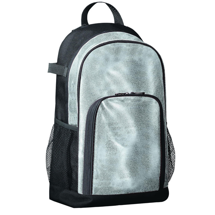 Augusta Sportswear All Out Glitter Backpack Silver Glitter/Black OS