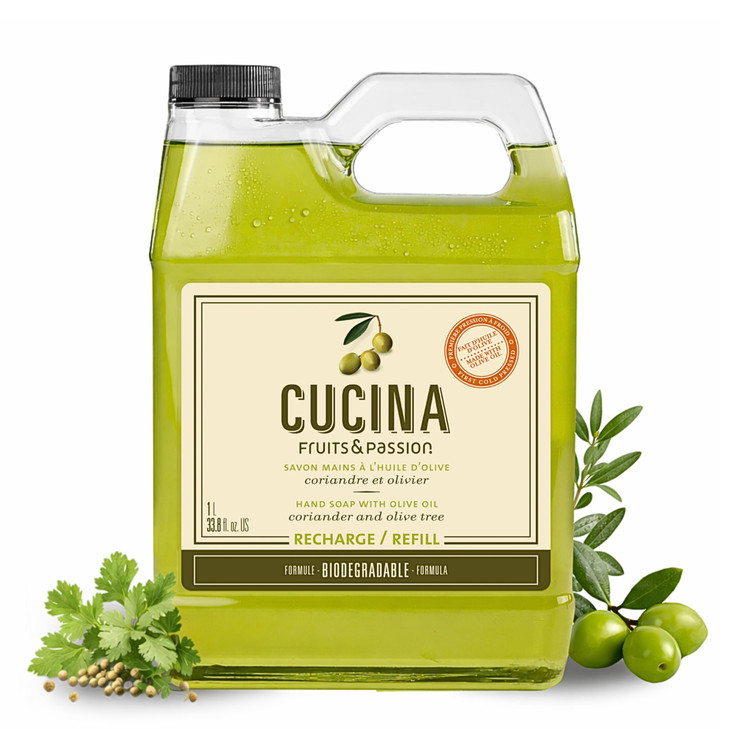 Cucina Coriander and Olive Tree 33.8 oz Purifying Hand Wash Refill