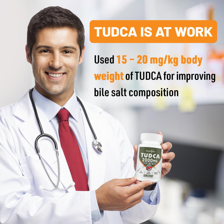 Canarata TUDCA Liver Supplements 2000mg - Strong Bile Salts Support Liver Detox & Cleanse - Liver and Gallbladder Health Formula-Easy to Swallow Tabl