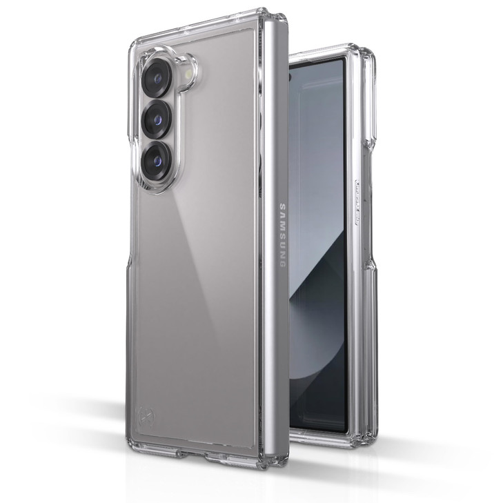 Speck Samsung Galaxy Z Fold 6 Case - Anti Yellowing, Galaxy Fold 6 Case - Samsung Fold 6 Case - zFold 6 case with Raised Bezel - Presidio Perfect Cle