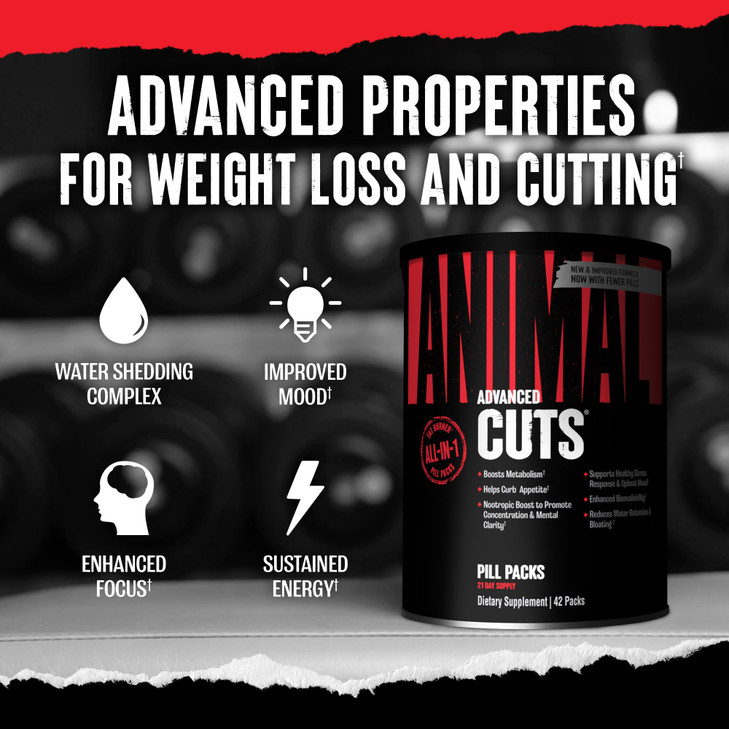 Animal Cuts Thermogenic Fat Burner - Weight Loss Pills for Women and Men for Metabolism, Energy, Focus, and Nootropic Brain Support with Ketones Appe