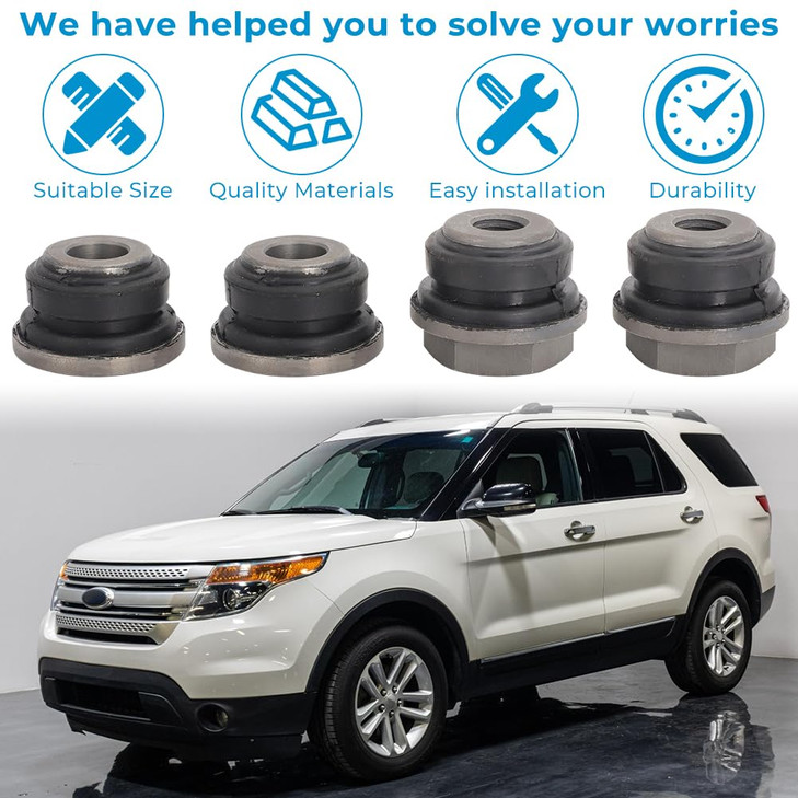 AUTOVIC 4PCS Rack & Pinion Bushings Kit For Ford Explorer 2010 2011 2012 2013 2014 2015