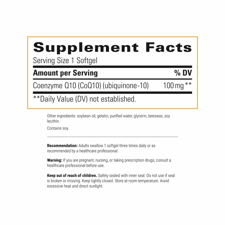 Integrative Therapeutics CoQ10 (100mg) - Cellular Energy, Heart & Brain Health Support Supplement for Adults* - 60 Softgels (60 Servings)