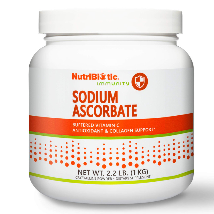 NutriBiotic - Sodium Ascorbate Buffered Vitamin C Powder, 2.2 Lb | Vegan, Non-Acidic & Easier on Digestion Than Ascorbic Acid | Essential Immune Supp