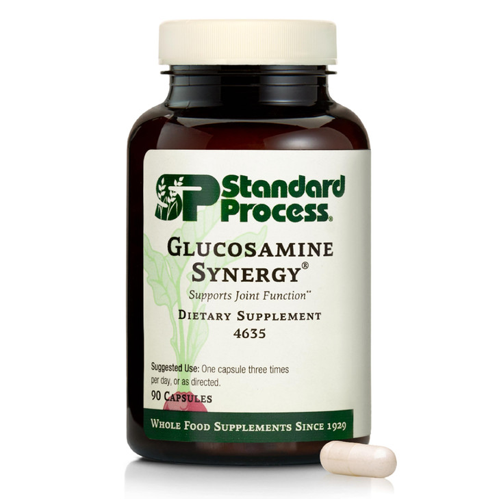 Standard Process Glucosamine Synergy - Joint Health Support Supplement - Support Connective Tissue with Glucosamine & Boswellia Serrata - Whole Food-