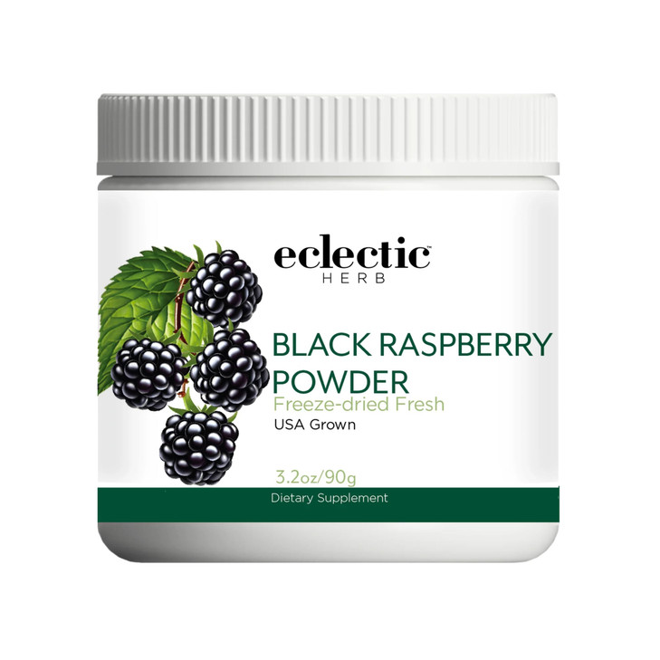 Eclectic Herb - Black Raspberry Powder Superfood Supplement | Nutritional Support, Vitamins + Minerals | Antioxidant + Immune Support | Natural, Non-