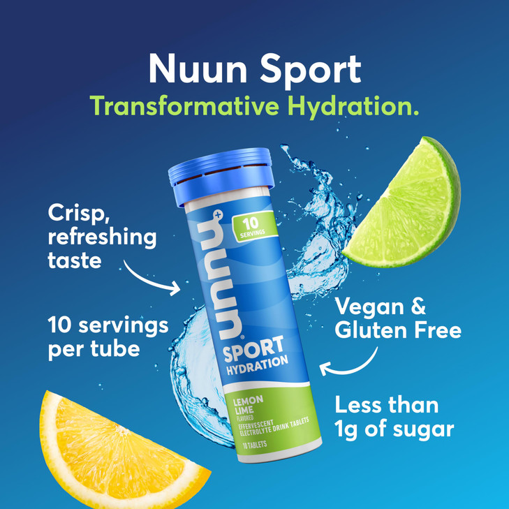 Nuun, Electrolyte Drink Tabs Lemon Lime, 8 Count, 1.9 Ounce