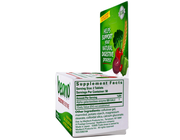 Beano Food Enzyme, 100 Tablets Each (Value Pack of 3)